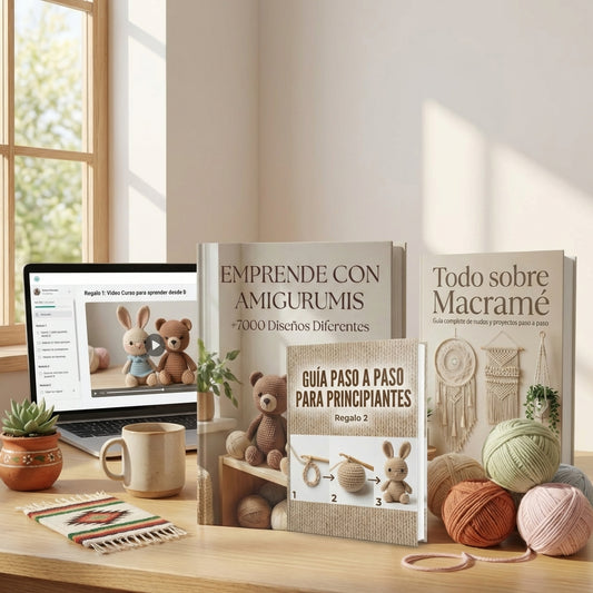 🧶 Aprende y Emprende con Amigurumis: 7000 Patrones + 💻 Video Curso